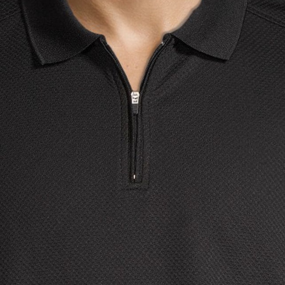 Vince Camuto textured zip polo - Picture 3 of 7